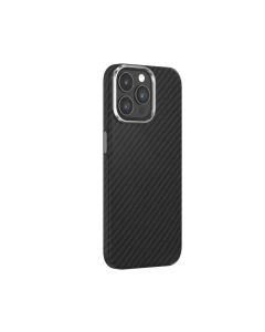 Devia Ultra-Thin Carbon Fiber Texture Magnetic Case for iPhone 15 Pro Max (6.7) - Black