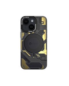 Devia Mecha Series Original Design for iPhone 15 Magnetic Case  (6.7) - Black*Gold