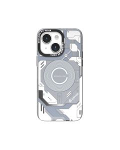 Devia Mecha Series Original Design for iPhone 15 Magnetic Case  (6.7) - Gray