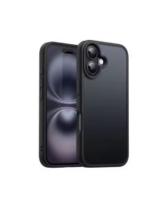 ديفيا بينو جراب ظهر لهاتف أيفون 16 مغناطيسي Shockproof (6.1) - أسود