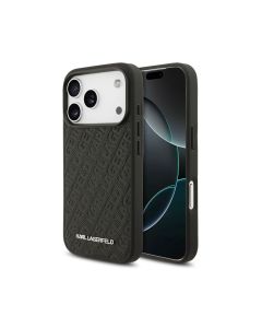 Karl Lagerfeld  For iPhone 17 Pro Max With MagSafe PU Leather - Case Black