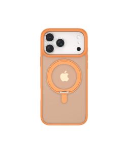 Devia Eleguard Series Magnetic Shockproof 360°Rotating Stand Case For iPhone 17 Pro Max - Orange