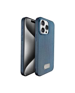 j Case Cover For iPhone 16 Pro Max With a Metal Shield For Camera - Dark Blue