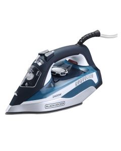 BLACK+DECKER Steam Iron 2400W With Ceramic Soleplate - Blue - X2150-B5