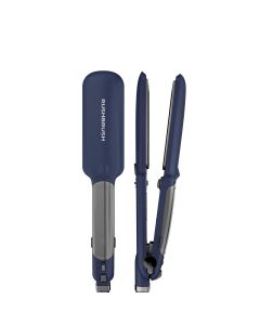 Rush Brush Hair Straightener X6 -Navy - 9297
