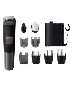 Philips series 5000 9-in-1  Multi groom Trimming  Face, Hair and Body 9 tools, DualCut technology - Waterproof - Black - MG5720
