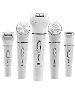 Kemei 5-in-1 Hair Removal Machine - White - KM-2199