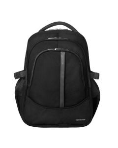 L'AVVENTO Discovery Backpack fit with Laptops up to 15.6", Material Nylon +PU, Black