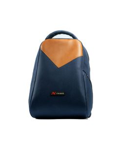 L'AVVENTO BG806 Laptop Backpack, Made by High Quality Polyester Foamed Material with L'AVVENTO Zipper Puller fits up to 15.6"- Blue*Brown