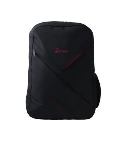 E-train (BG810) Laptop Backpack Fits Up to 15.6 - Black with Red Lines