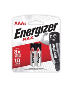 Energizer 2 AAA Max Batteries 1.5 Volts E92-BP2