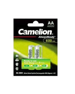 Camelion Battery 600mAh AA Always Ready NH-AA600AR BP2