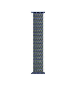 Braided Solo Loop Band Strap For Apple Watch 38mm / 40mm - Blue*Gray