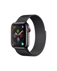 Elegant سوار ساعة Series Milanese Loop مقاس 44 مم - أسود