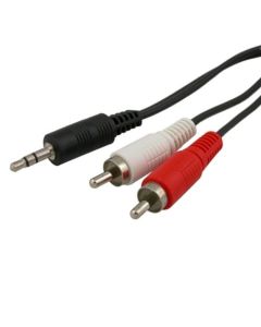 2B (CV103) RCA Socket DC2 To Audio Pc Cable to Use with Speakers and Subwoofers - 1.5M