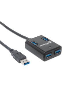 Manhattan 162296 SuperSpeed USB 3.0 Hub 4 Ports Bus Power