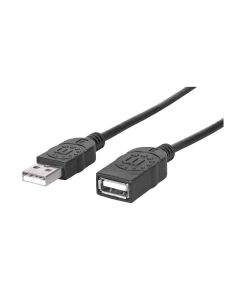 Manhattan Hi-Speed USB 2.0 Extension Cable USB 2.0 Type-A Male to Type-A Female 480 Mbps 1.8m - Black