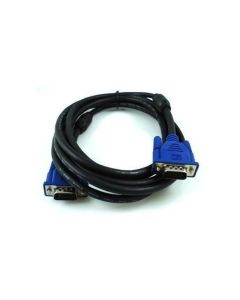 E-train (DC460) - VGA Cable 15M / 15M with Two Ring Shielded -1.5 Meter - Black