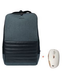 L'AVVENTO BG57D Laptop Backpack fits up to 15.6" + Free mouse - Dark Gray