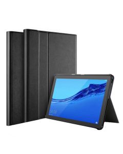 Flip Leather Cover With Internal Rubber Protection For Huawei Mediapad T8 - Black