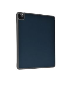 Devia Leather For Ipad Pro 5/4 Case With Pencil Slot 12.9 (2021&2020) - Blue