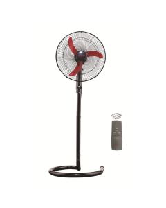 Fresh El Shabah Stand Fan 20 Inch 3 Speed, 3 Baldes With Remote Control - Black *Red