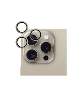 Devia Peak Series Lens Protector (3PCS) For iPhone15 Pro &15 Pro Max - Titanium