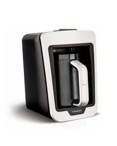 Tornado Automatic Turkish Coffee Maker - 735W - 330ml - White * Black - TCME-100 W