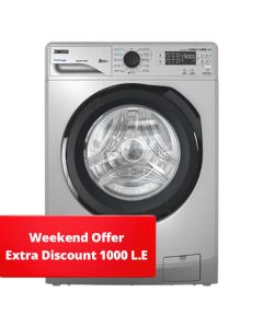 Zanussi Perlamax Washing Machine 8kg Front Loading 1200 Rpm - Silver - Zwf8240sb5 - 9417