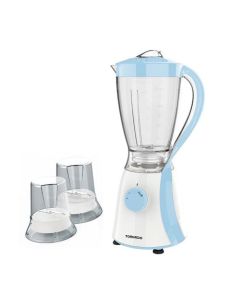 Tornado Electric Blender 600 Watt  1.5Liter 2 Mills - Light Blue - TB-600/2-LBLUE