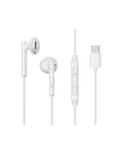 Joyroom JR-EC05 Half In-Ear Type-C Series Wired Earphones  - White
