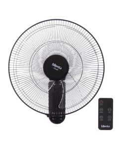 Mienta Wall Fan 18 Inch with Remote Control - Black - WF50238A