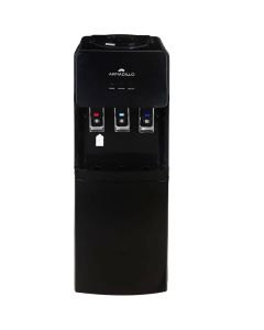 Armadillo Water Dispenser 3 Taps With Refrigerator - Black - ARM-WDS-FRI-BK-0000