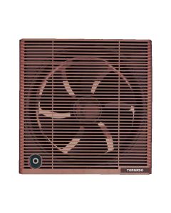 Tornado Bathroom Ventilating Fan 25 CM Privacy Grid - Brown - TVS-25NM