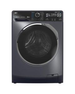 Zanussi Washing Machine 8 Kg Steam Max - Front load Lens Silver Ring - Inverter Motor - Dark Grey With Black Door - ZWF8221DS7- 9460