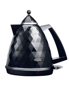 De'Longhi Brilliant Faceted Jug Kettle 3K W Capacity 1.7 L - Dark Gray - KBJ3001.W