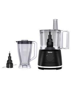 Mienta Chopper with Blender 2 Speeds 1000 W + Pulse. 2.5 L Chopper 2 L Blender - Stainless Steel Blades - FP141435A
