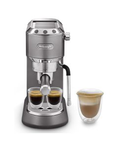 De'Longhi New Dedica Arte 15 Bar Manual Espresso 1350 W Coffee Maker With Milk Frothing Function - Gray - EC885.GY