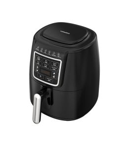 Tornado Air Fryer 1550 Watt 4 Liter LED Display - Black x Silver - THF-1554D-XL-BS