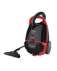 Tornado Vacuum Cleaner 1600 Watt HEPA Filter - Black x Red - TVC-1600MR