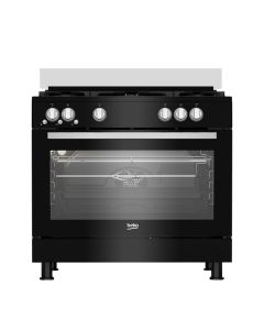 Beko Gas Cooker 5 Burners - Black - GGR 15115 DX NBE