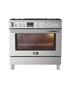 Zanussi Tastemax Air Fry Gas Cooker 90 CM Brushed - Stainless Steel - ZCG7326XA - 6528