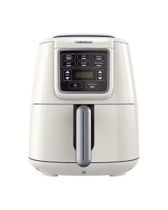 Tornado Air Fryer 1550 Watt 4 Liter LED Display - Creamy x Silver - THF-1554D-XL-CS