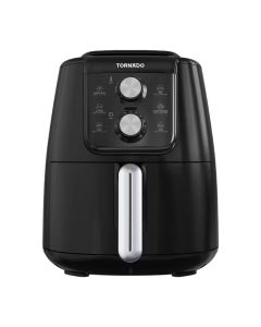 Tornado Air Fryer 1550 Watt 4 Liter Manual Control - Black x Silver - THF-1554M-XL-BS