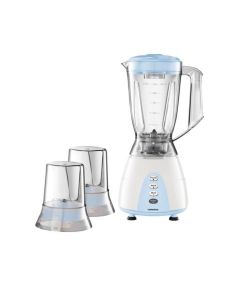 Tornado Electric Blender 500 Watt - 1.5 Liter - 2 Mills - Light Blue - MX5200/2-LBLUE