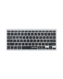 منهاتن لوحة مفاتيح لاسلكي Ultra Slim Dual-Mode - رمادي/ أسود