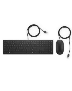 HP Pavilion Wired Keyboard and Mouse 400 ARAB - Black