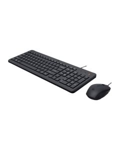 HP 100 Wired Keyboard and Mouse - 240J7AA#ABV - Black