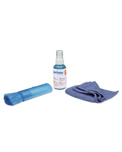 Manhattan 421010 LCD Mini Cleaning Kit Alcohol-free, Includes Cleaning Solution, Brush, Microfiber Cloth, 60 ml (2 oz.)