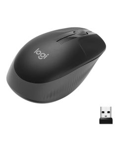 Logitech M190 Full-Size Wireless Mouse 2.4Ghz - Emea - Gray